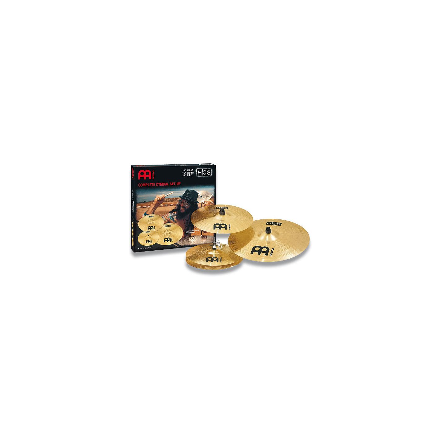 MEINL HCS141620 COMPLETE CYMBAL SET-UP