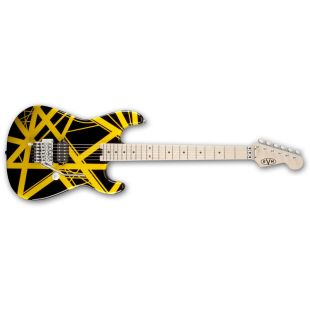 EVH STRIPE BLACK WITH YELLOW STRIPES