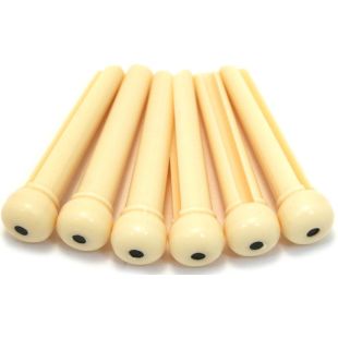 FENDER BRIDGE PIN SET IVORY WITH BLACK DOT