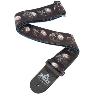 DADDARIO 50AL01 MUTED SKULLS STRAP