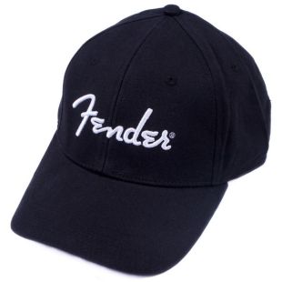 FENDER LOGO STRETCH CAP BLACK