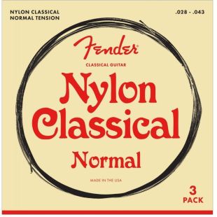 FENDER NYLON CLASS 100 CLEAR 3 PACK