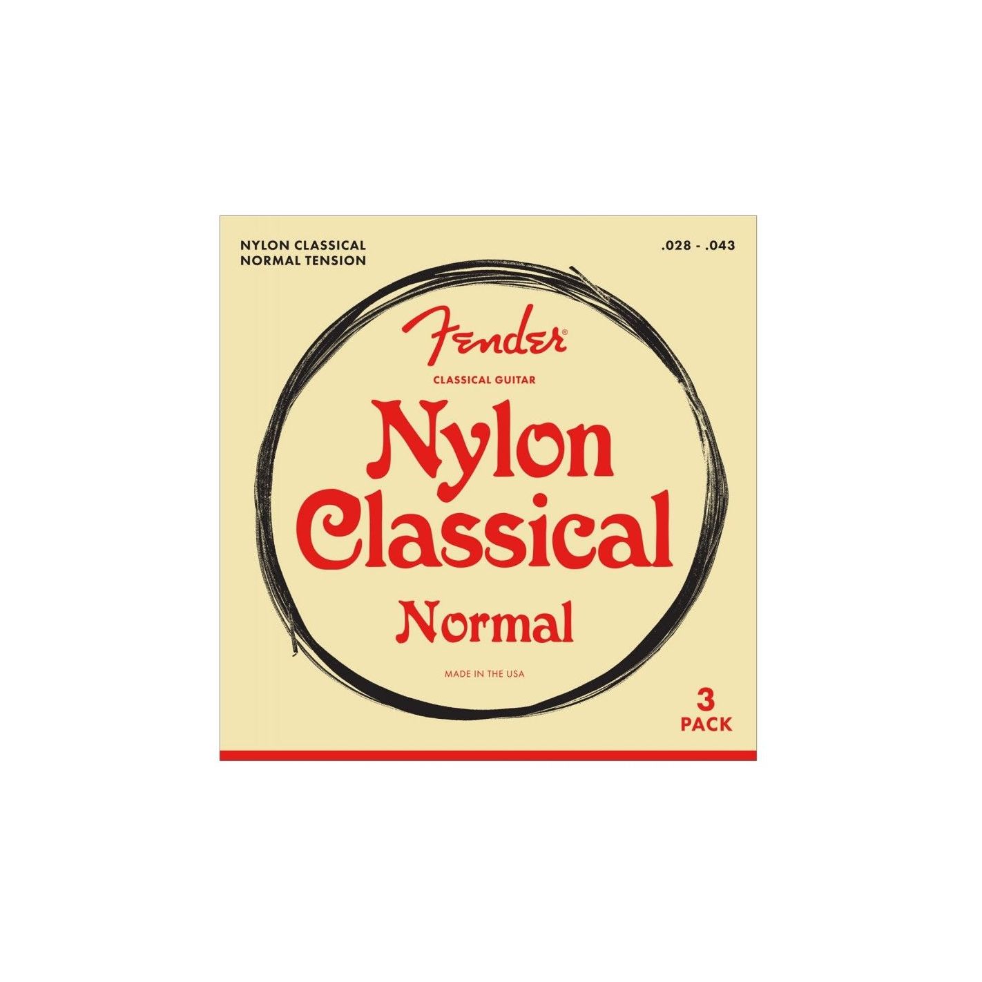 FENDER NYLON CLASS 100 CLEAR 3 PACK