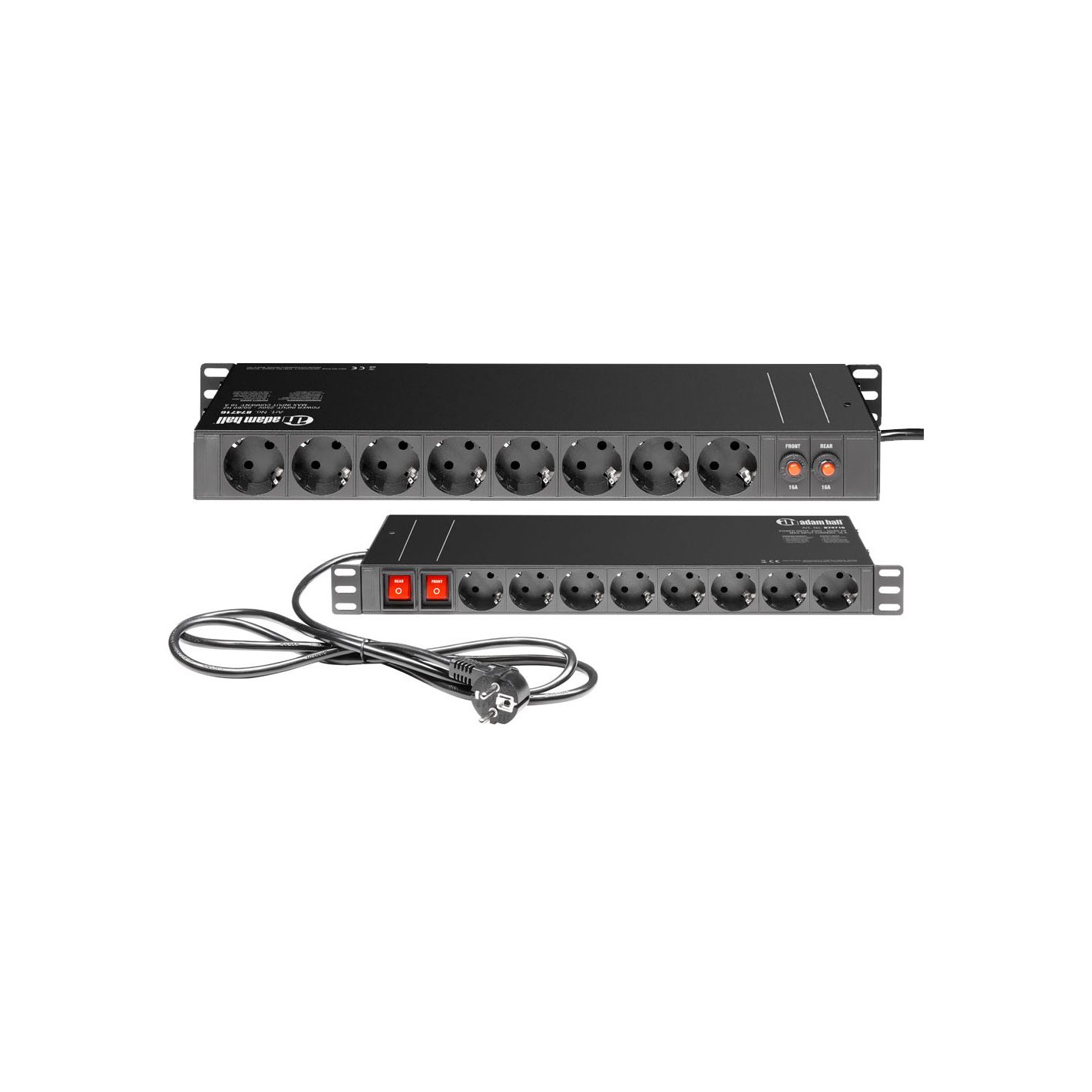 ADAM HALL 874716 POWER STRIP 1U 16 SOCKETS
