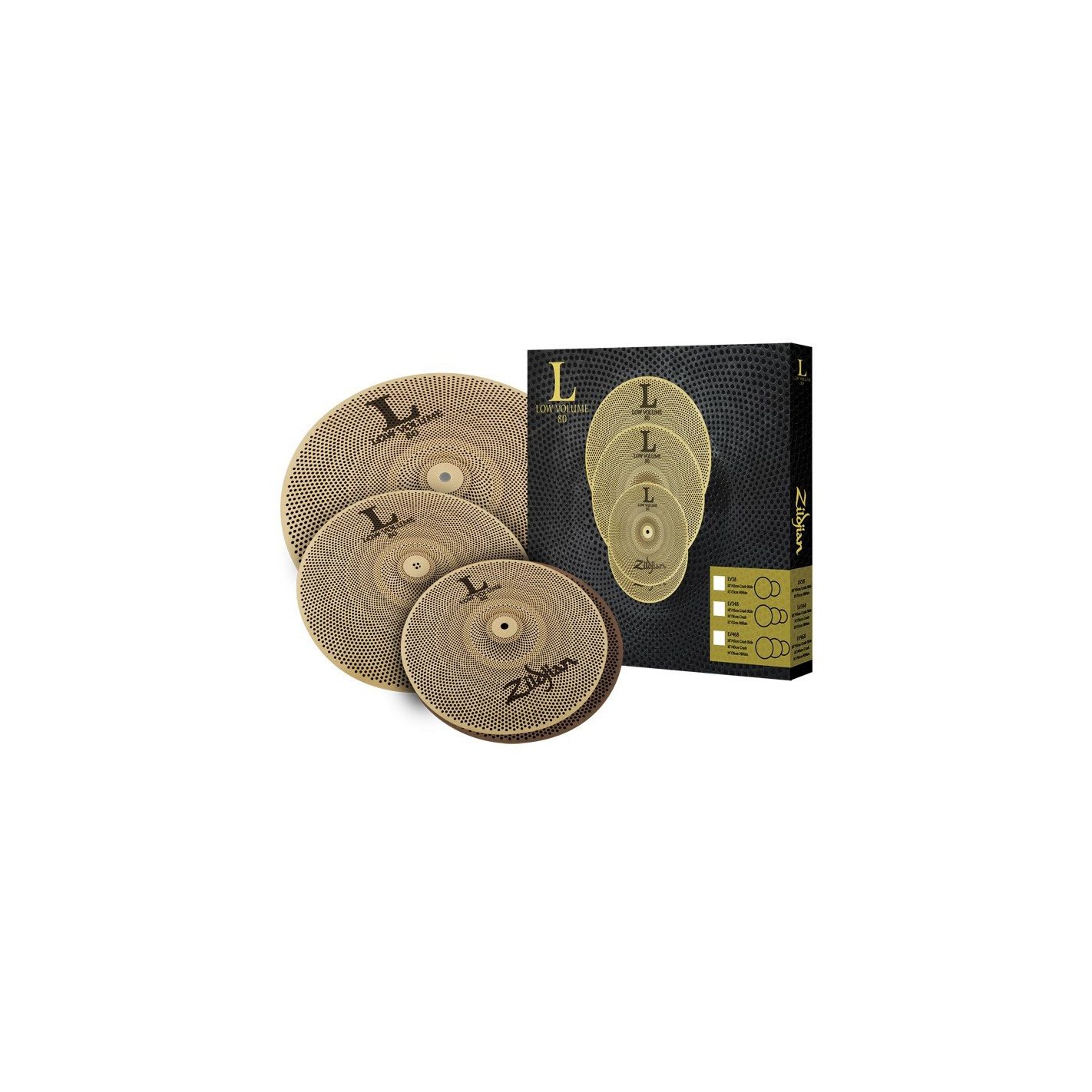 ZILDJIAN L80 LOW VOLUME 348 BOX SET