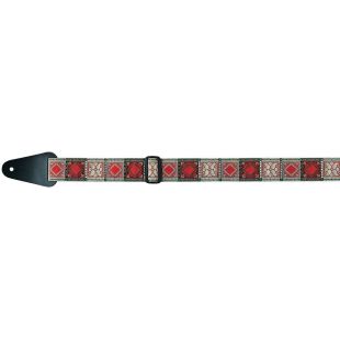 FIRE-STONE STRAP FOLKLORE JACQUARD RED SILVER