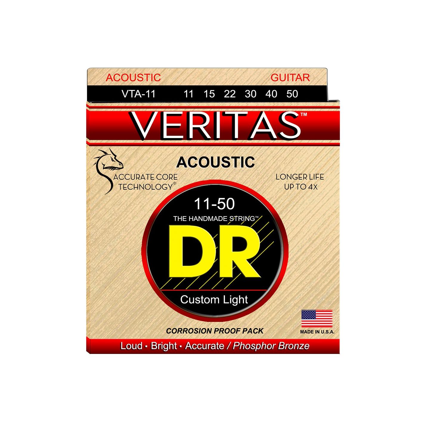 DR STRINGS VERITAS PHOSPHOR BRONZE VTA-11