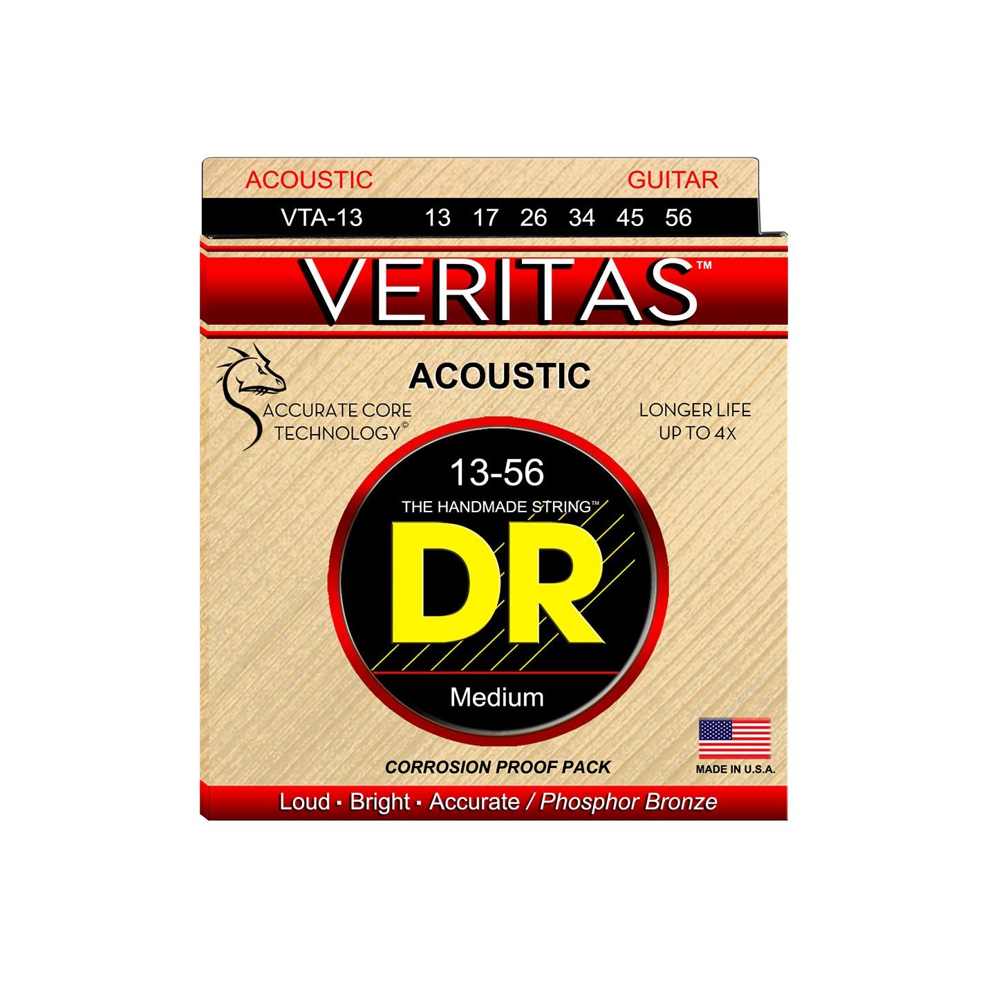 DR STRINGS VERITAS PHOSPHOR BRONZE VTA-13