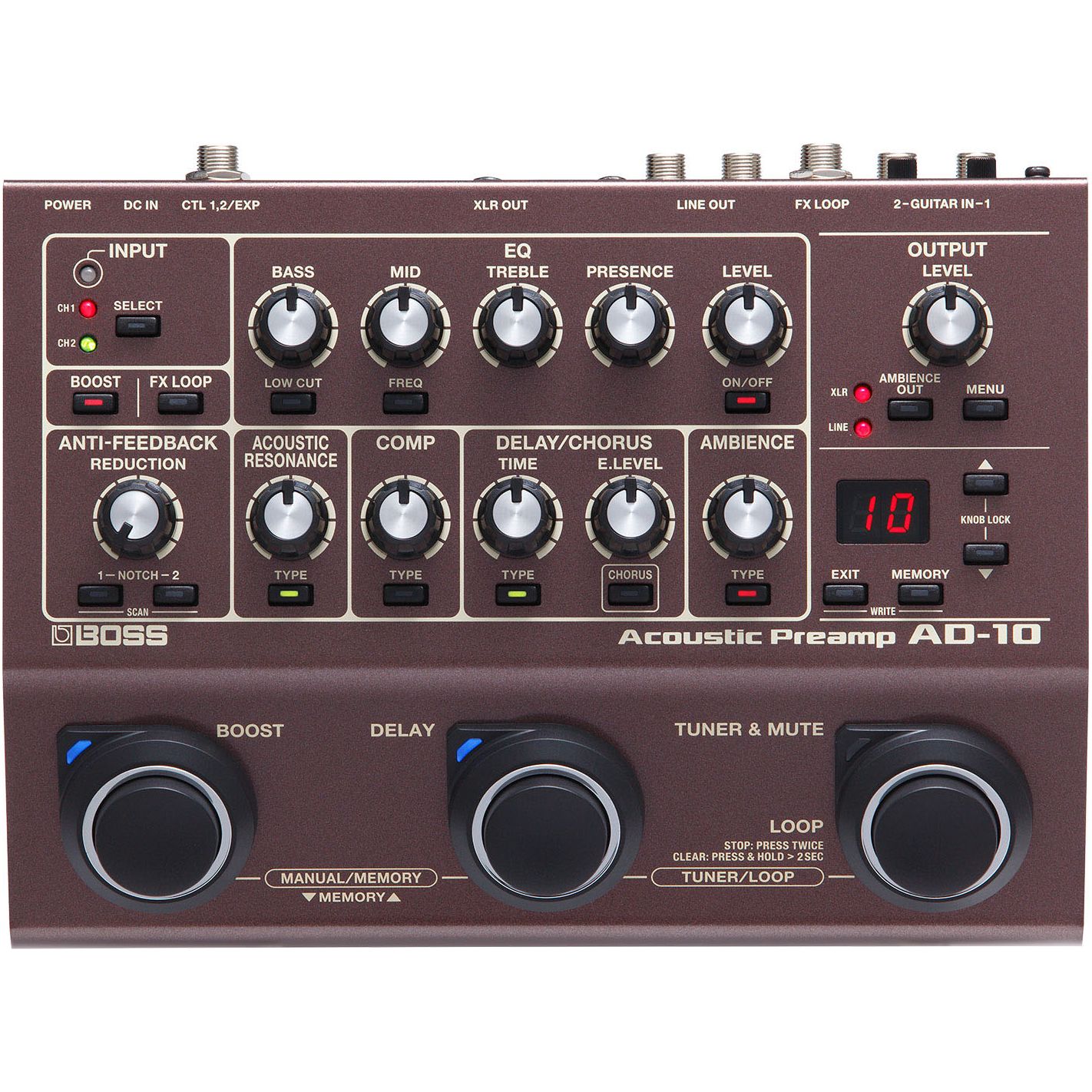 BOSS AD-10 ACOUSTIC PREAMP