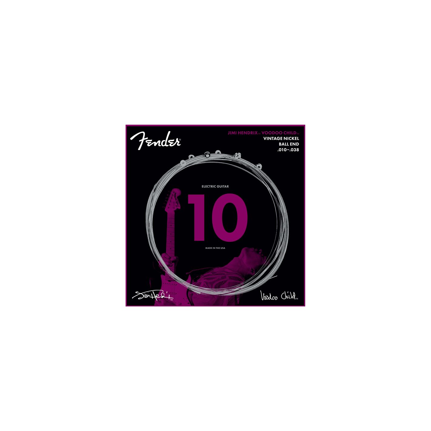 FENDER JIMI HENDRIX VOODOO CHILD BALL END NICKEL 10-38