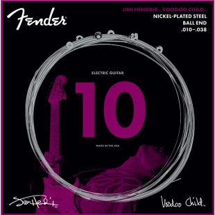 FENDER JIMI HENDRIX VOODOO CHILD BALL END NICKEL PLATED STEEL 10-38