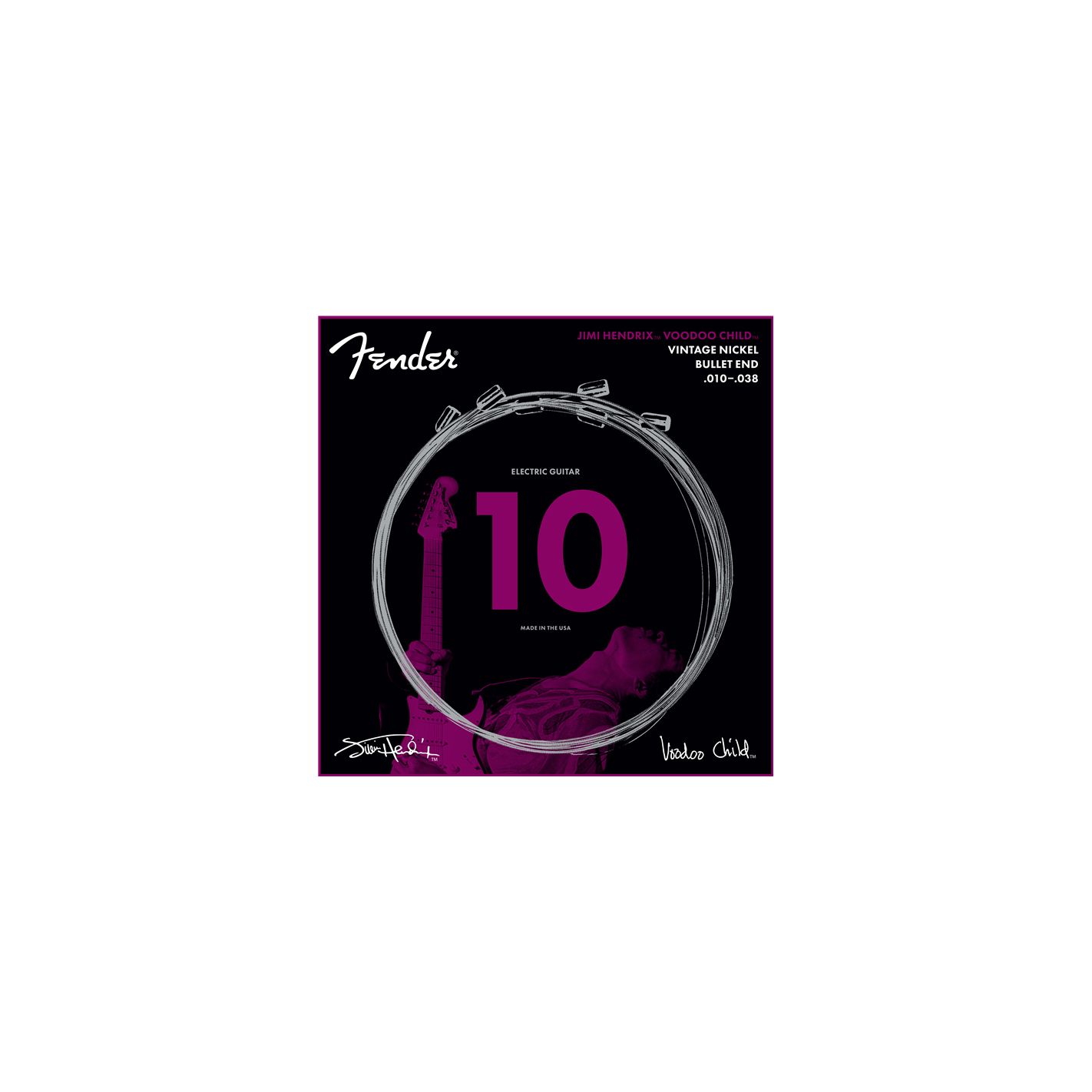 FENDER JIMI HENDRIX VOODOO CHILD BULLET NICKEL 10-38