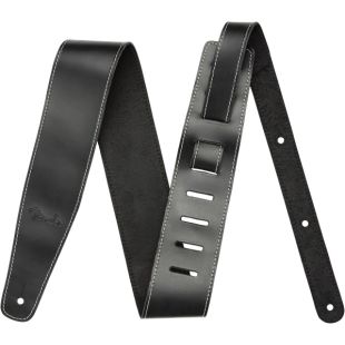 FENDER BROKEN-IN LEATHER STRAP BLACK 2.5