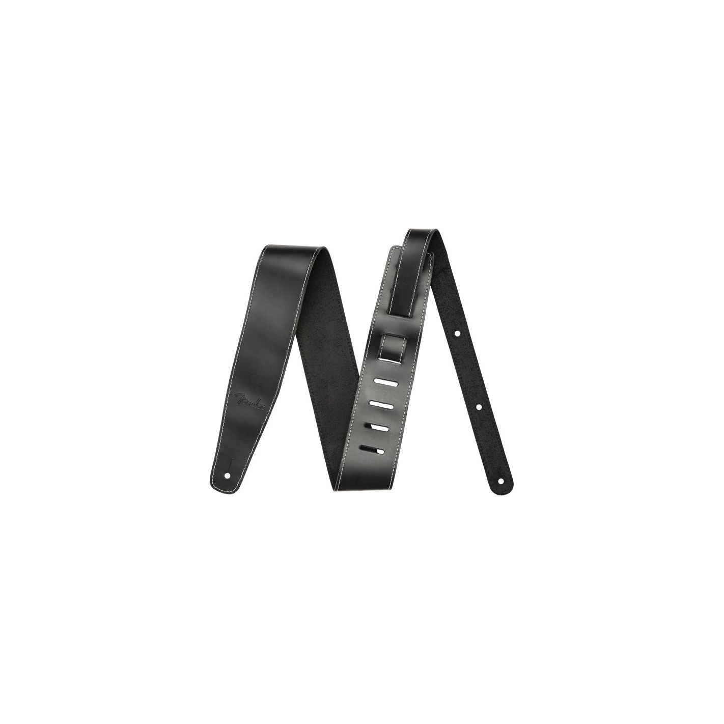 FENDER BROKEN-IN LEATHER STRAP BLACK 2.5