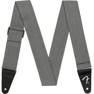 FENDER STRAP MODERN TWEED WHT BLK