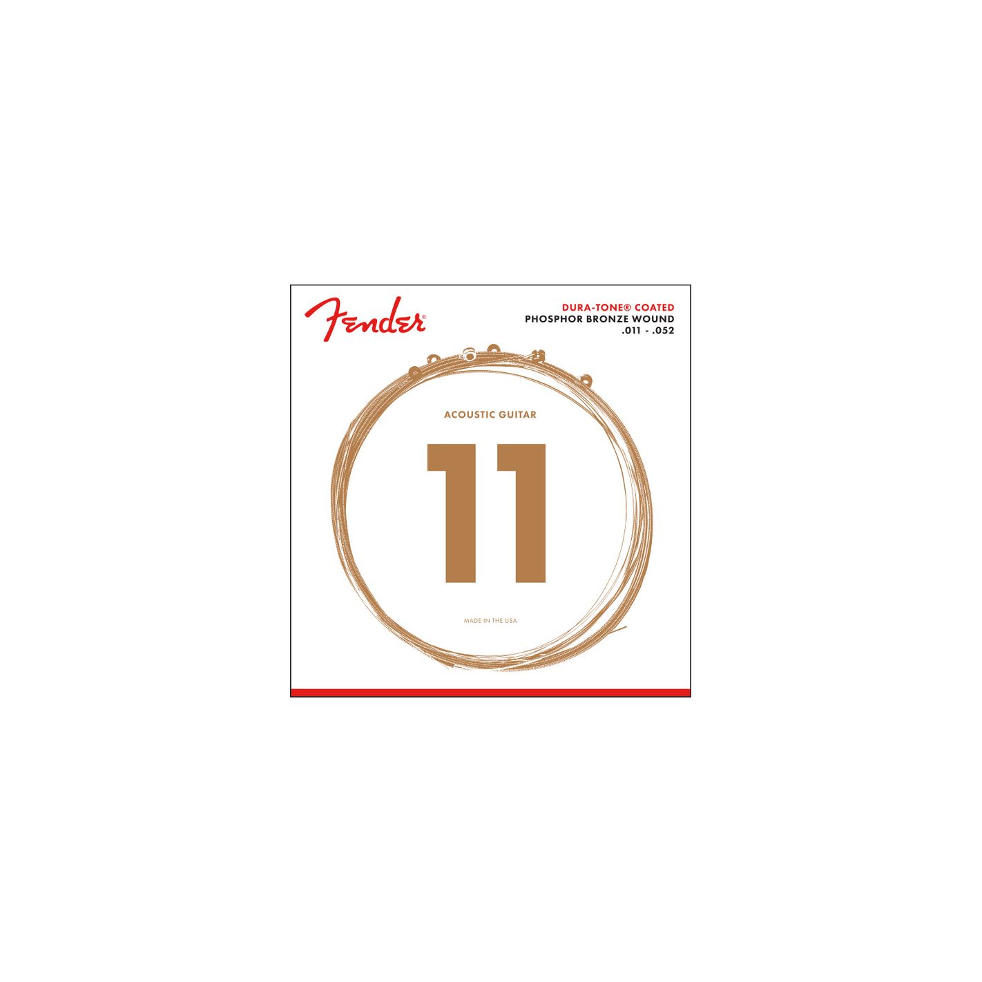FENDER PHOSPHOR BRONZE COATED 860CL