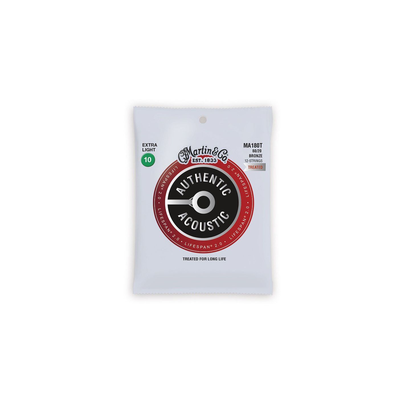 MARTIN ACCESSORIES MA180T LIFESPAN 2.0 EXTRA LIGHT