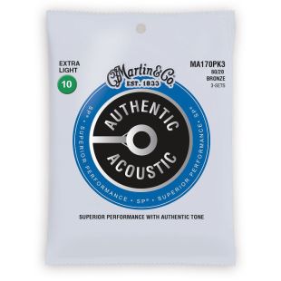MARTIN ACCESSORIES MA170PK3 SP EXTRA LIGHT - 3 PACK