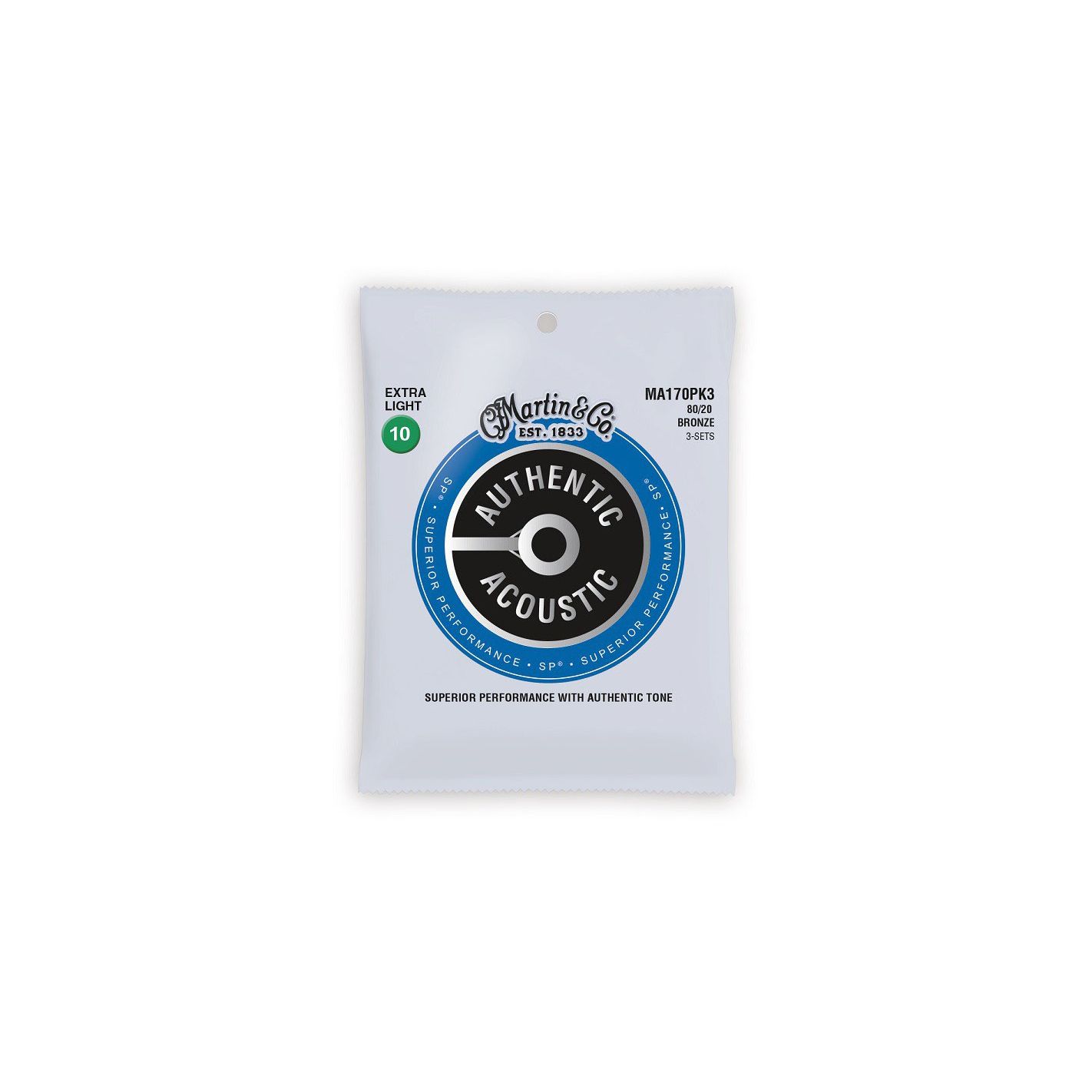 MARTIN ACCESSORIES MA170PK3 SP EXTRA LIGHT - 3 PACK