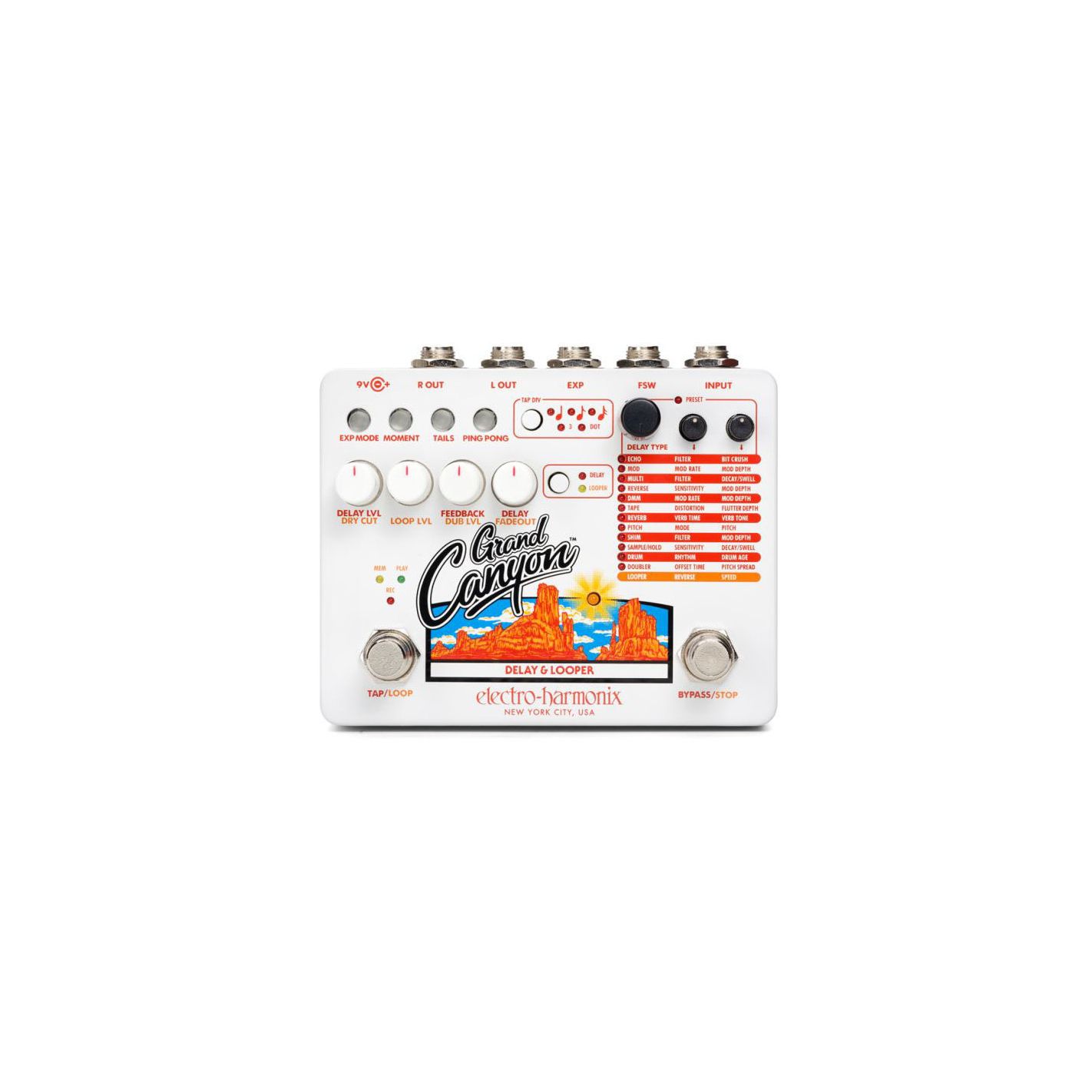 ELECTRO HARMONIX GRAND CANYON DELAY AND LOOPER