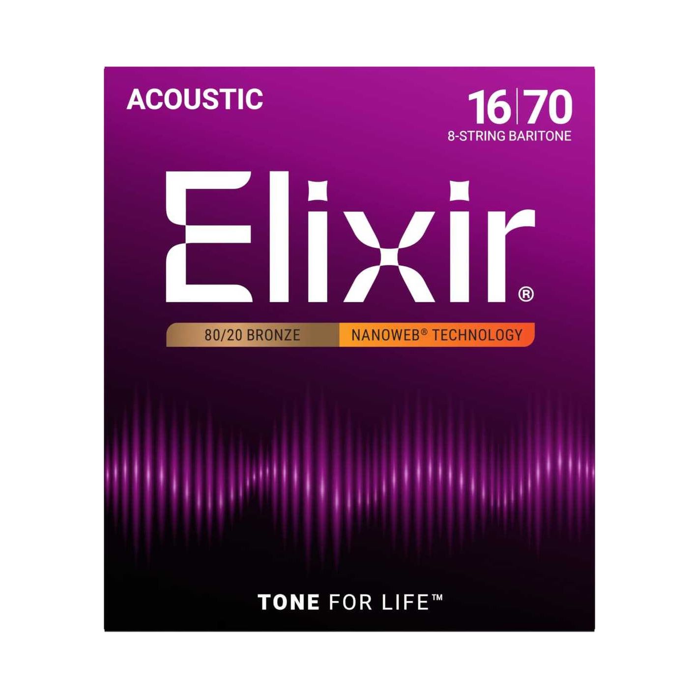 ELIXIR NANOWEB BARITONE 8 STRING 11308