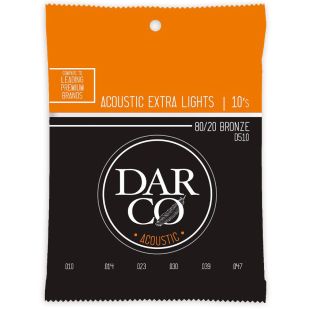 DARCO D510 80-20 BRONZE ACOUSTIC EXTRA LIGHTS 10S