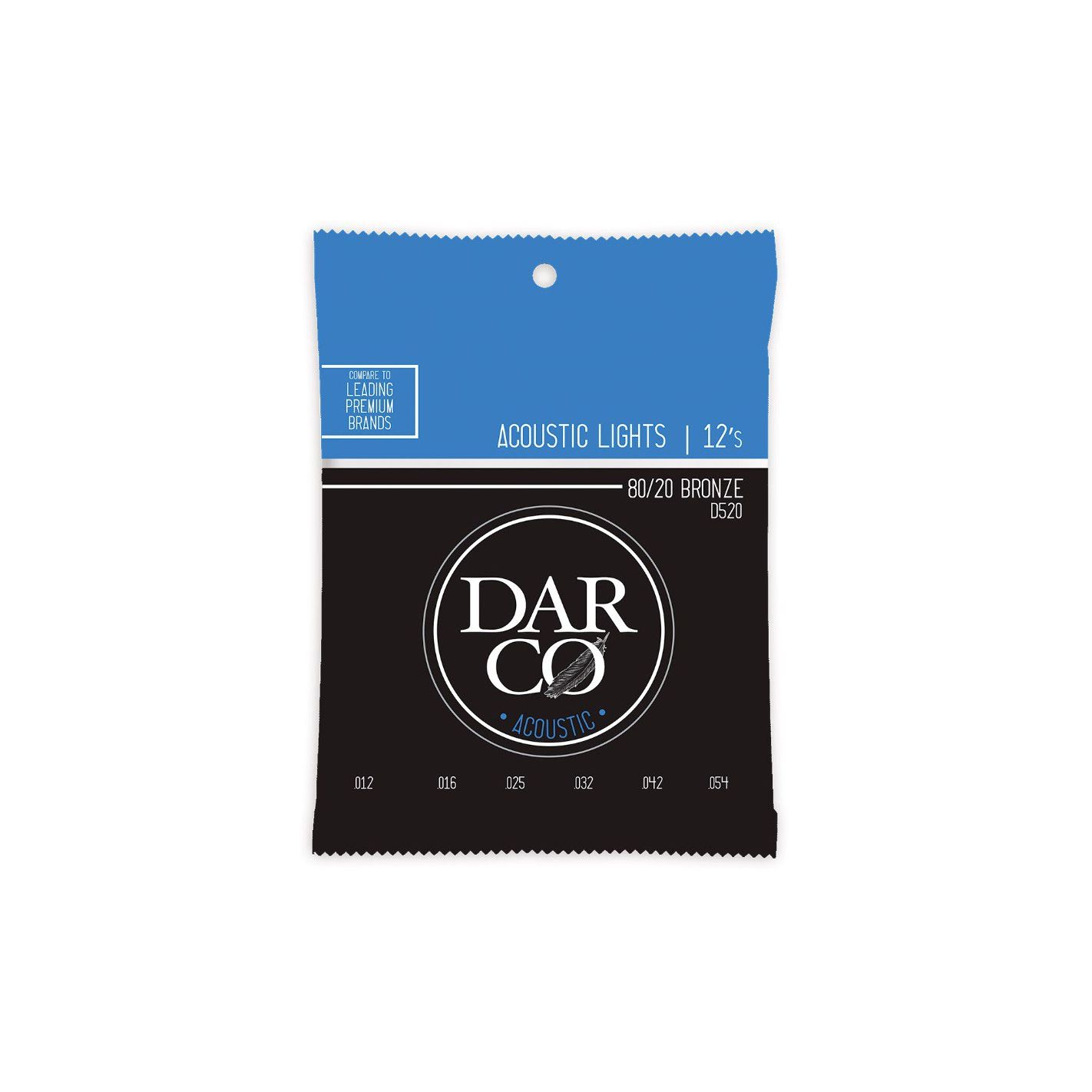 DARCO D520 80-20 BRONZE ACOUSTIC LIGHTS 12S