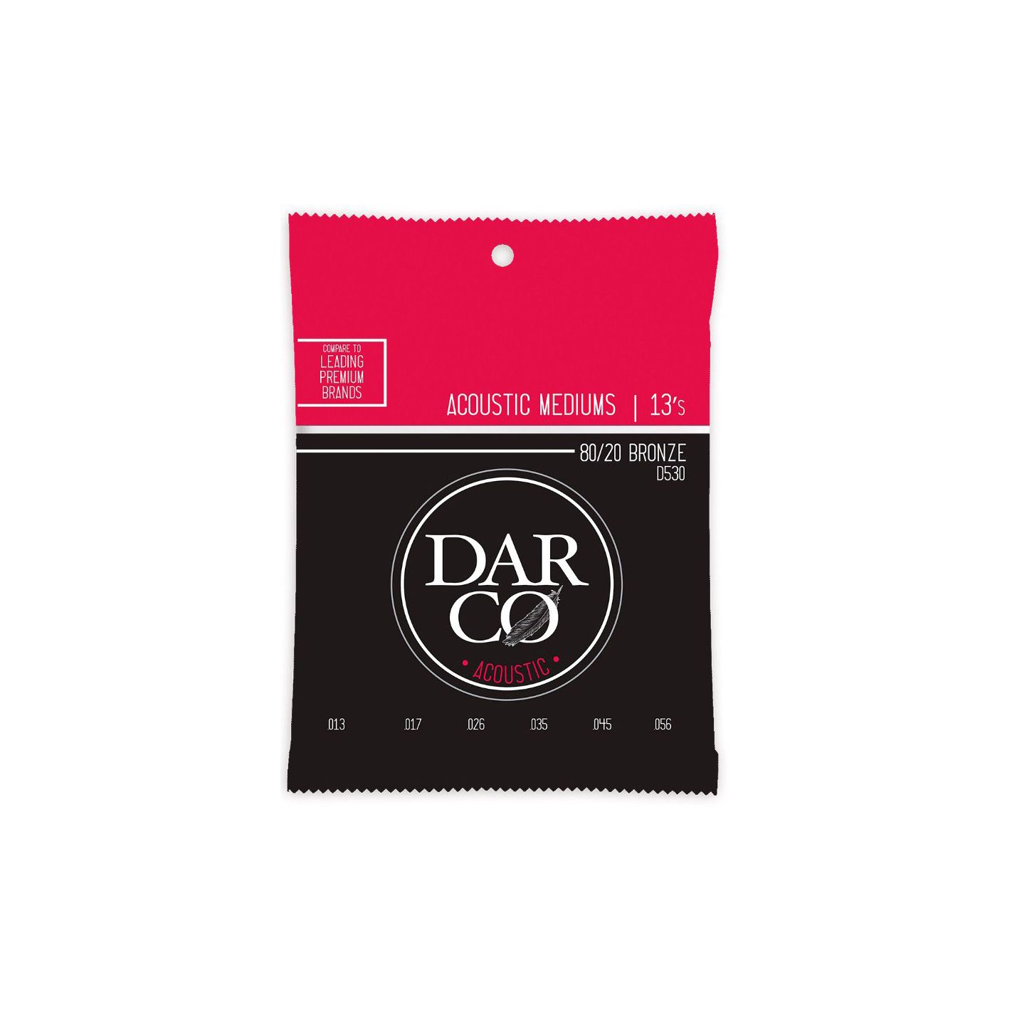 DARCO D530 80-20 BRONZE ACOUSTIC MEDIUMS 13S