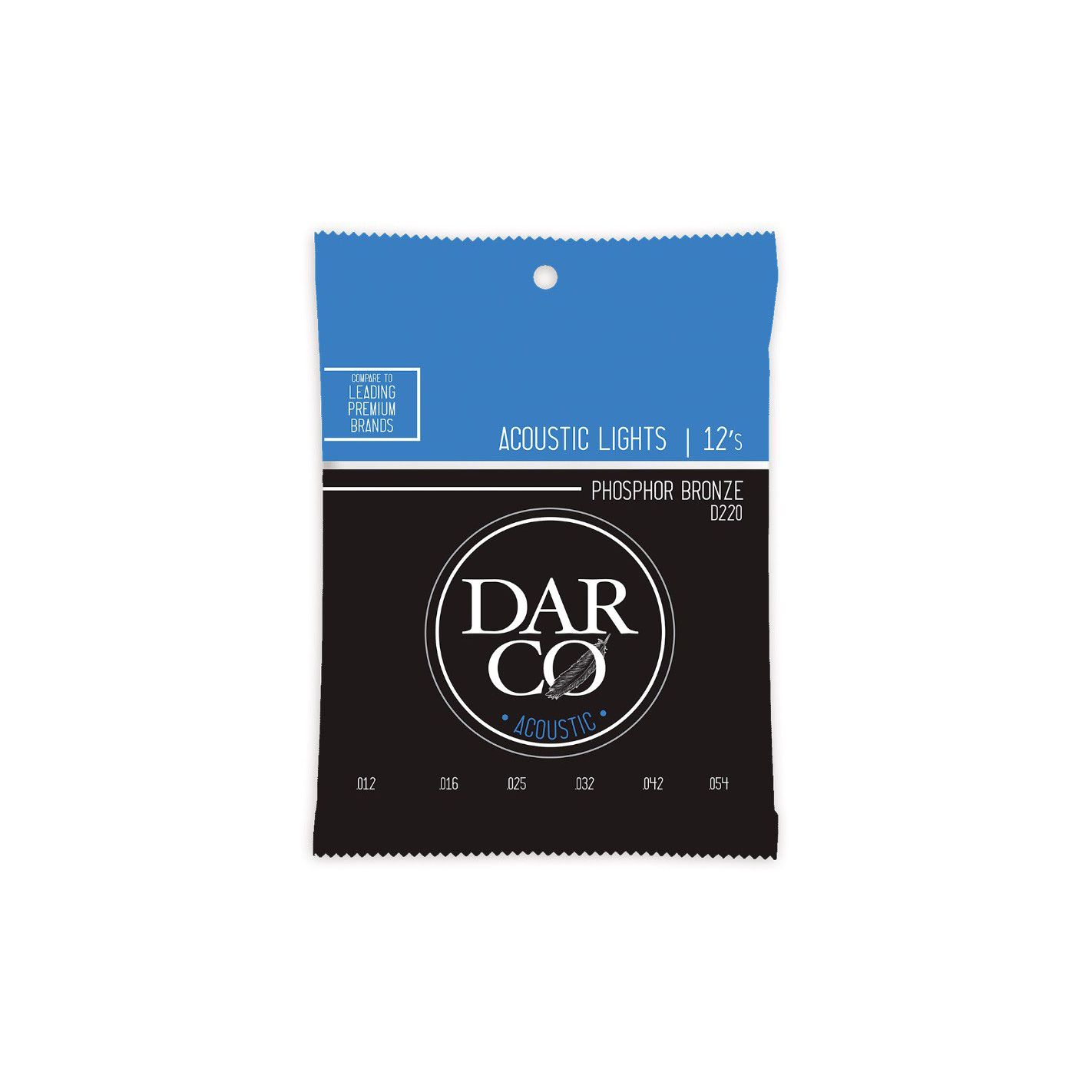 DARCO D220 PHOSPHOR BRONZE ACOUSTIC LIGHTS 12S