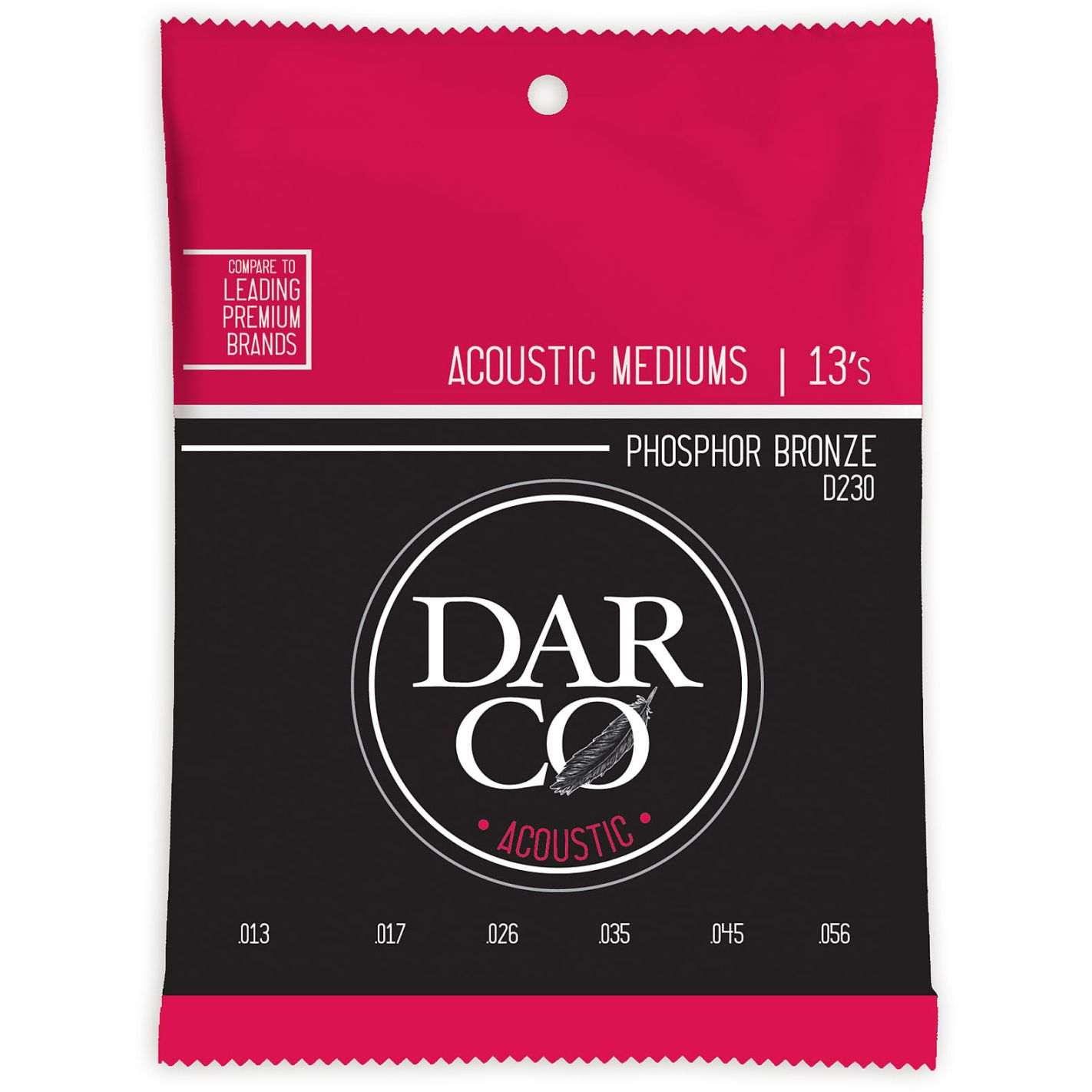 DARCO D230 PHOSPHOR BRONZE ACOUSTIC MEDIUMS 13S