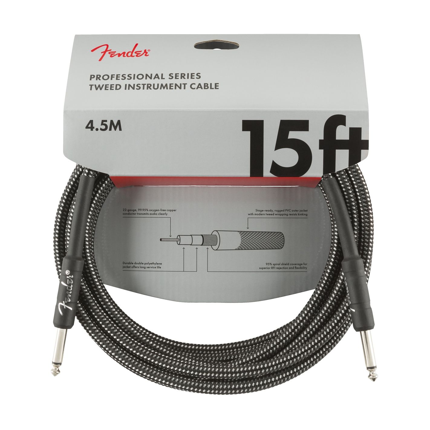 FENDER PROFESSIONAL RECTO 4.5M GRAY TWEED