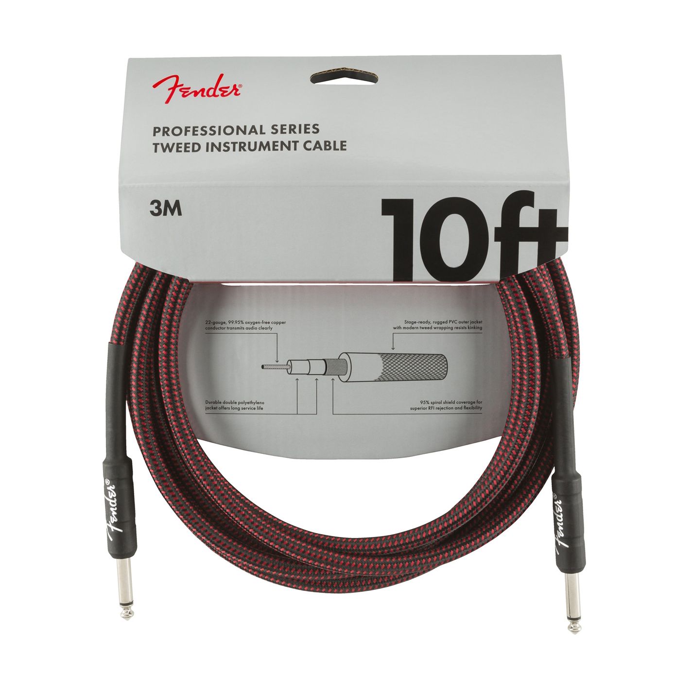FENDER PROFESSIONAL RECTO 3M RED TWEED