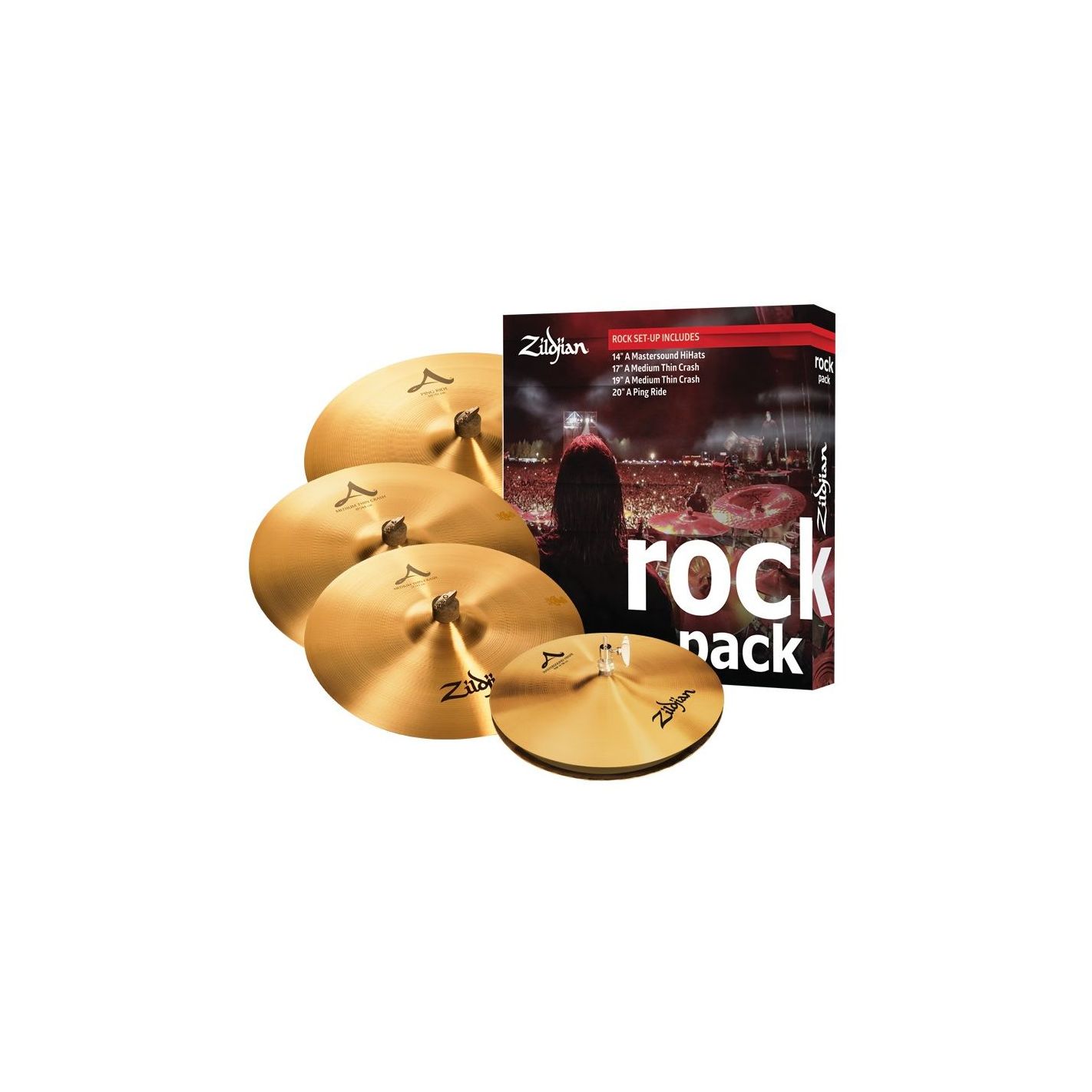ZILDJIAN A-SERIES SET ROCK PACK