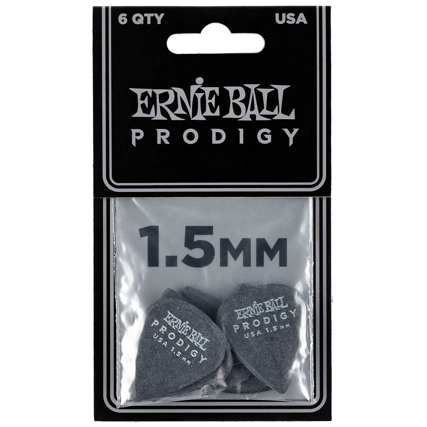 ERNIE BALL EB9199 PRODIGY PICKS 1.5 MM STD BK
