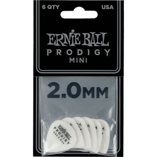 ERNIE BALL EB9203 PRODIGY PICKS 2.0 MM MINI WH