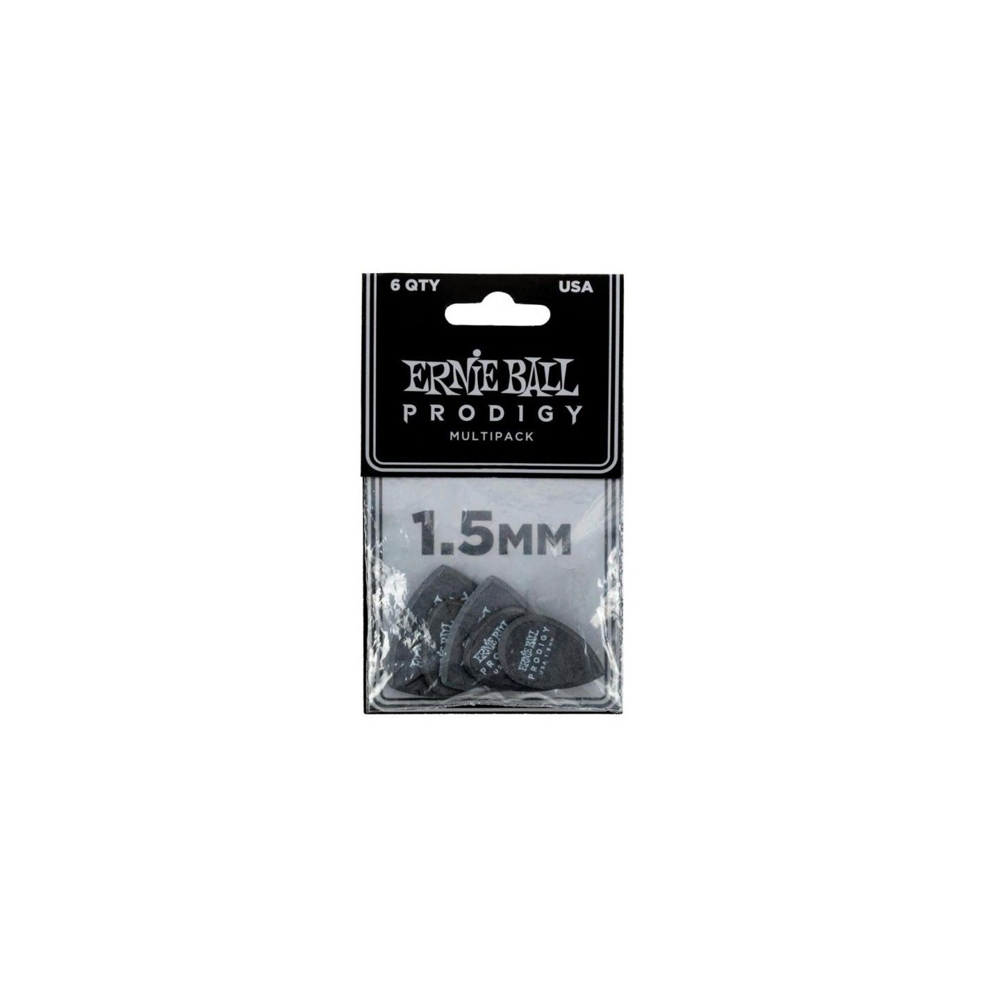 ERNIE BALL EB9342 PRODIGY PICKS 1.5 MM MULTIPACK BK