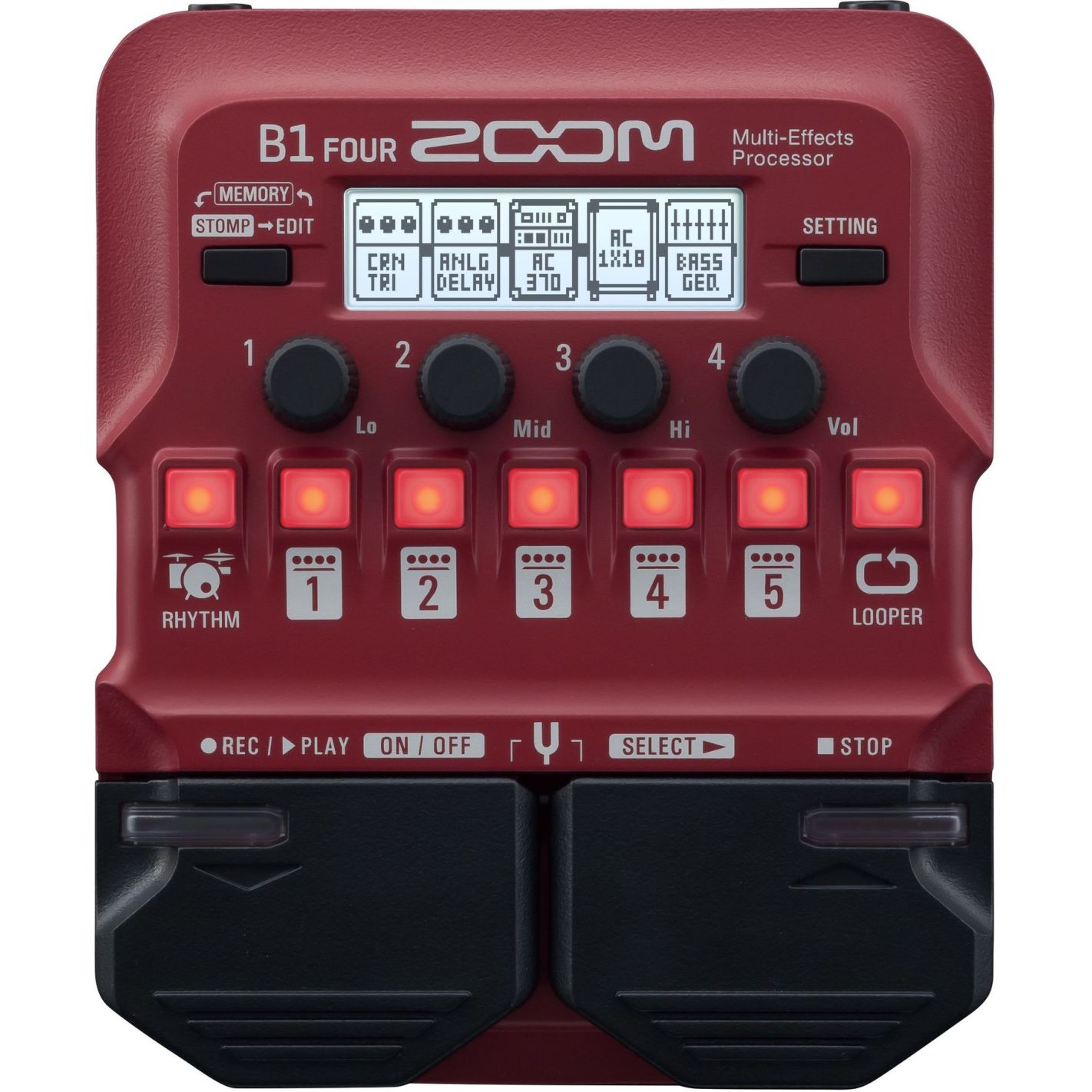 ZOOM B1 FOUR BASS MULTI EFFECT