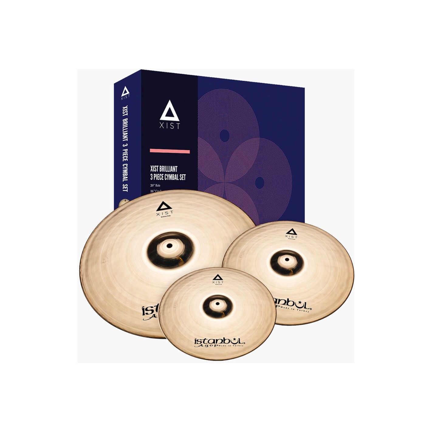 ISTANBUL AGOP SET 3 PLATOS XIST BRILLIANT