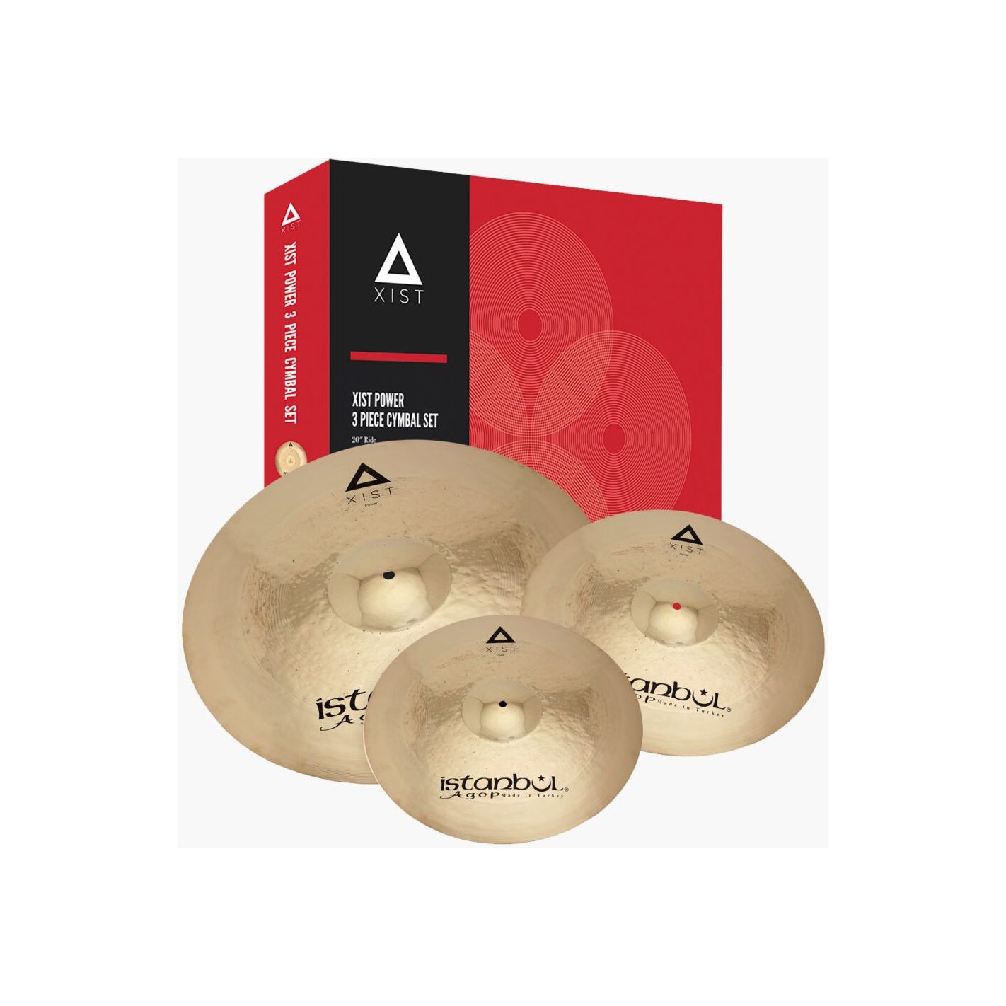 ISTANBUL AGOP SET 3 PLATOS XIST POWER BRILLIANT