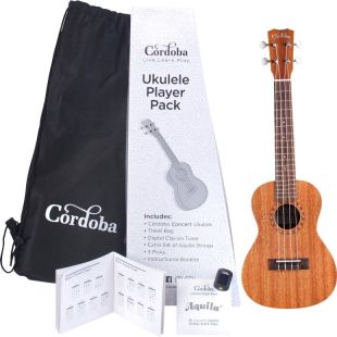CORDOBA UKELELE PLAYER PACK CONCERT
