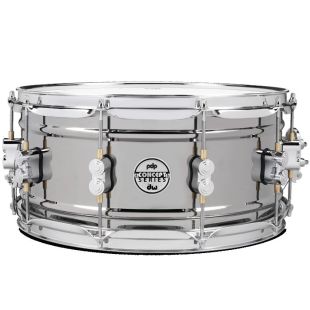 PDP 14X6.5 BLACK NICKEL OVER STEEL SNARE