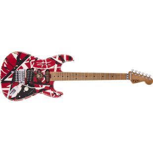 EVH STRIPED FRANKIE RED WHITE BLACK