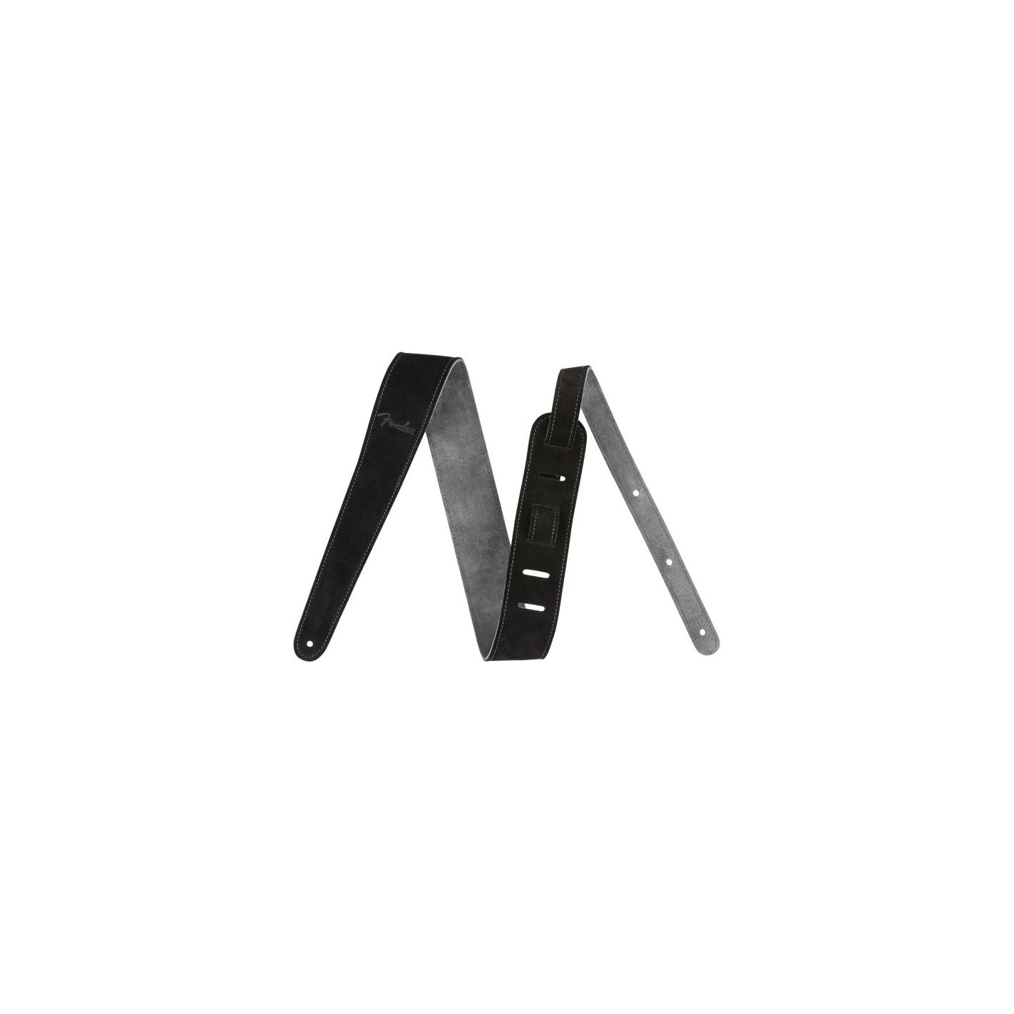 FENDER 2 SUEDE STRAP BLACK GRAY REVERSIBLE