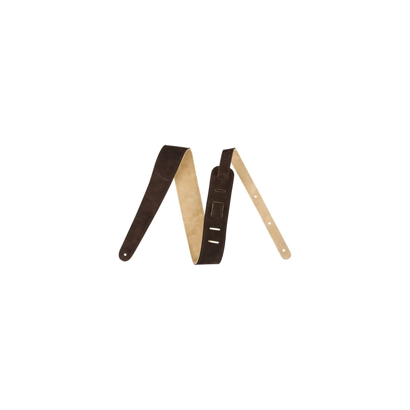 FENDER 2 SUEDE STRAP BROWN TAN REVERSIBLE