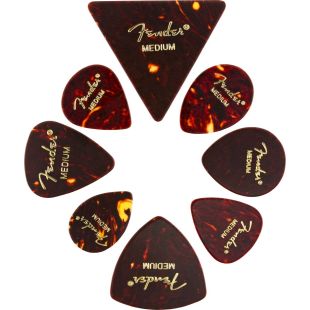 FENDER CELLULOID SHAPE MEDLEY MEDIUM 8-PACK