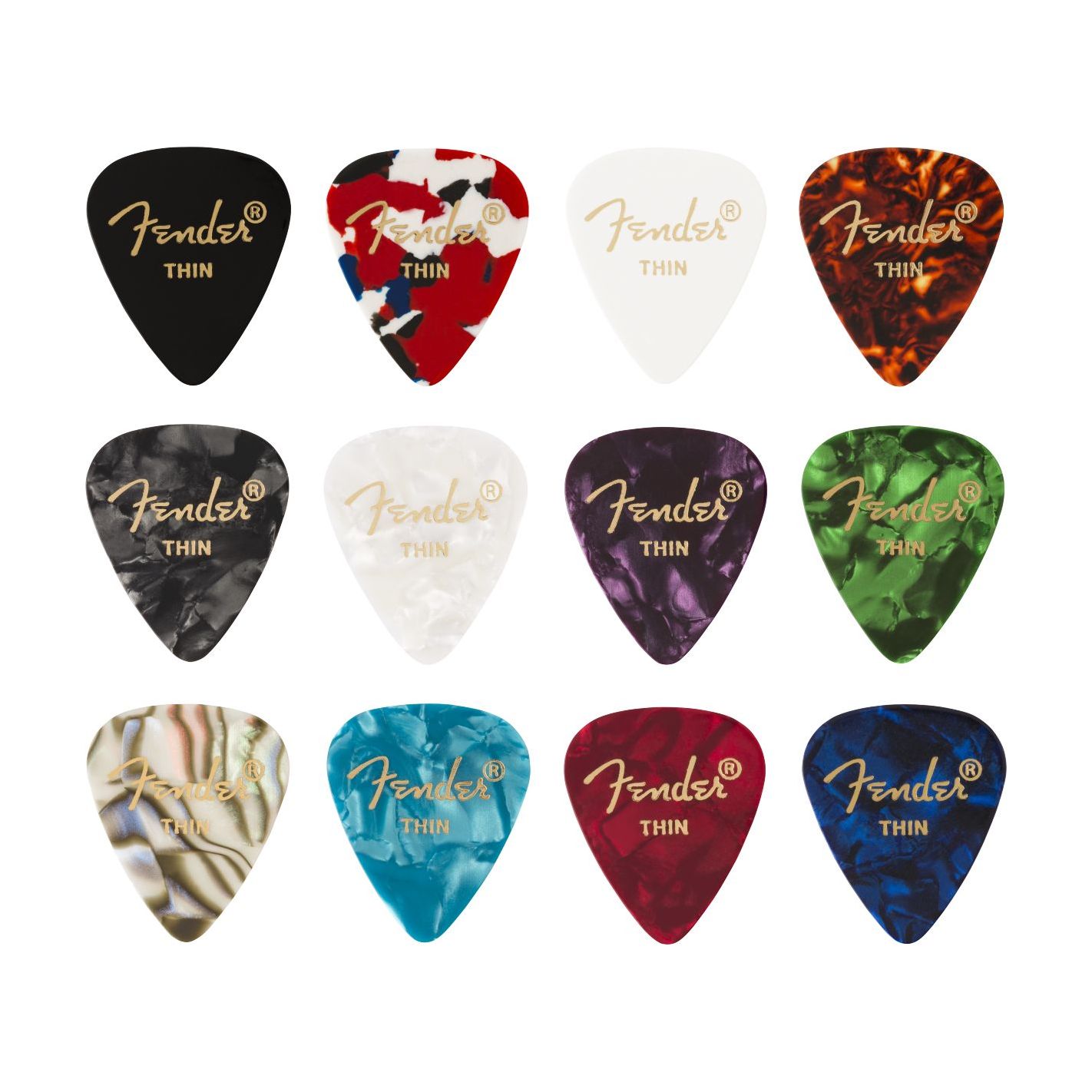 FENDER 351 CELLULOID MEDLEY 12 THIN