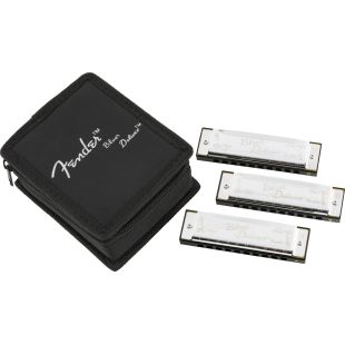 FENDER BLUES DELUXE HARMONICA 3 PACK