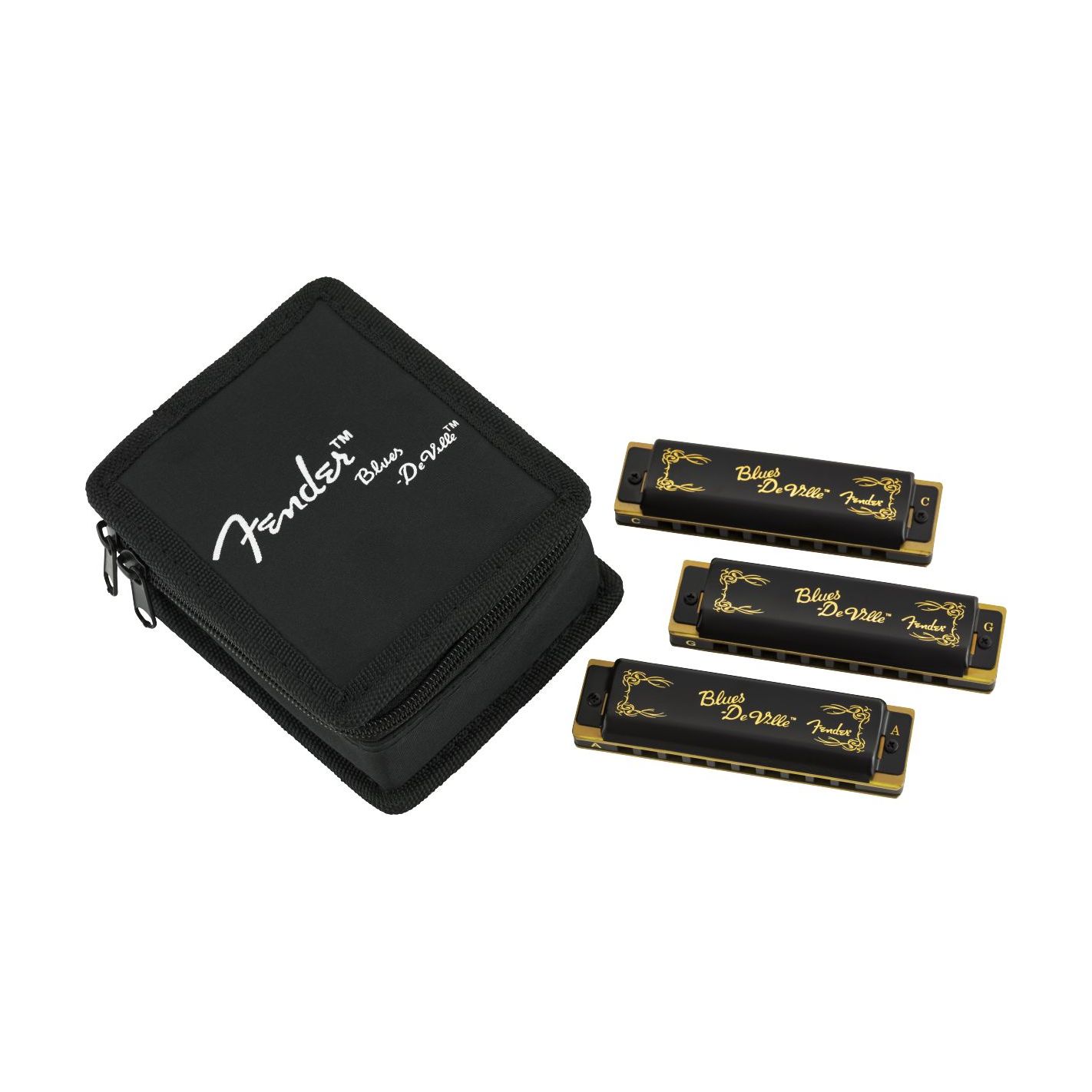 FENDER BLUES DEVILLE HARMONICA 3 PACK