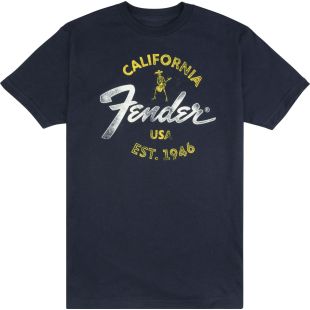 FENDER FENDER BAJA BLUE T-SHIRT BLUE XL