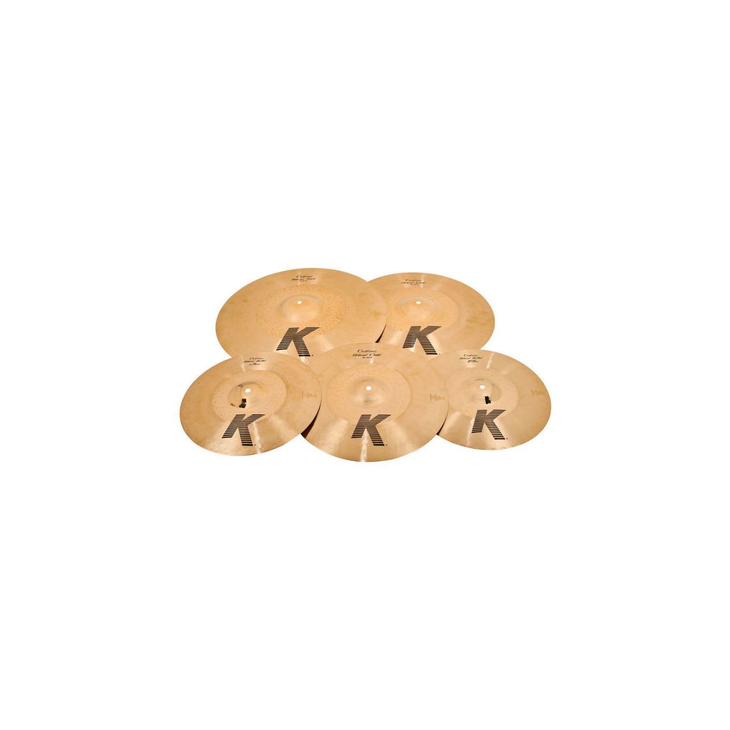 ZILDJIAN K-CUSTOM HYBRID CYMBAL PKK1250 PACK
